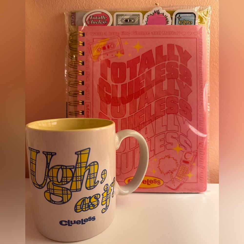 Clueless 30th Anniversary Notebook and Movie Mug Bundle NWT